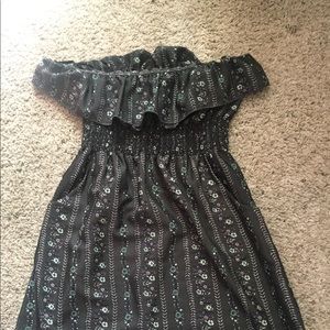 Floral gray dress
